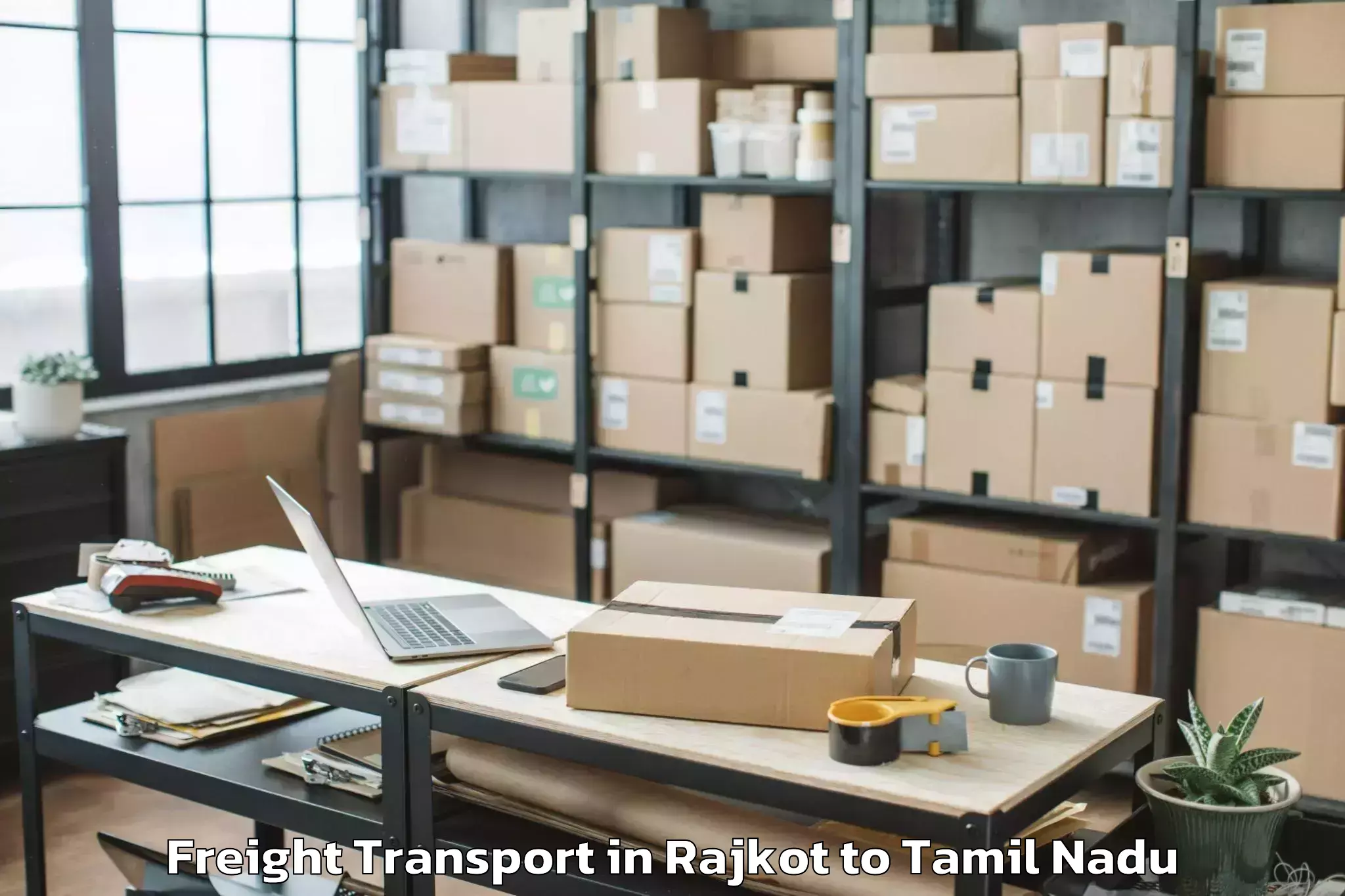 Professional Rajkot to Turaiyur Freight Transport